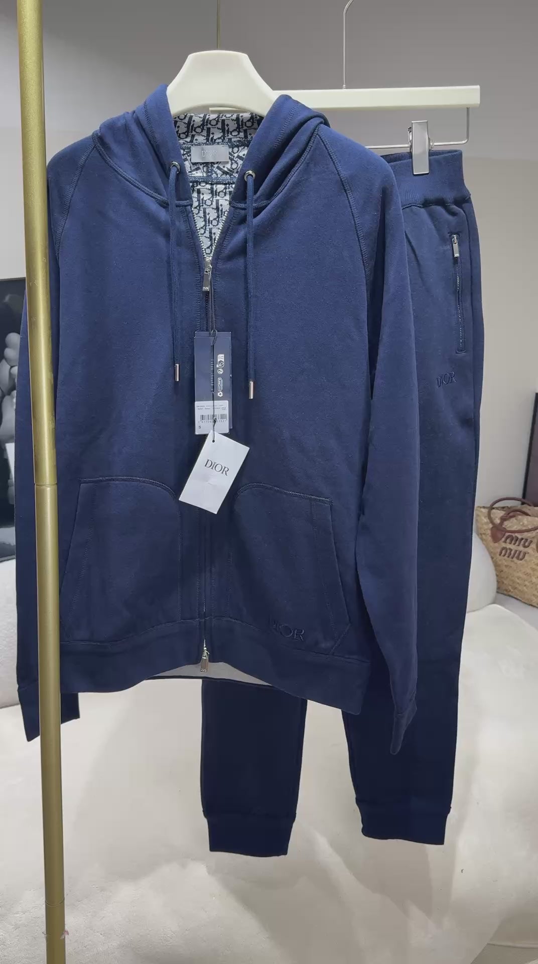 Ensemble Jogging Dior Oblique – Bleu Marine Signature